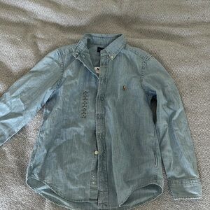 Boys Ralph Lauren long sleeve button down shirt.